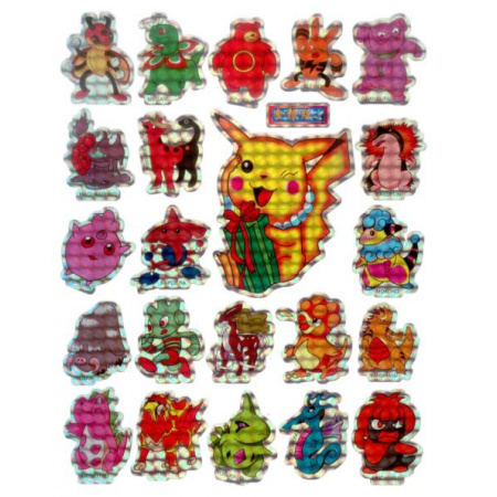 Pokémon nálepky magic hárok motív 1