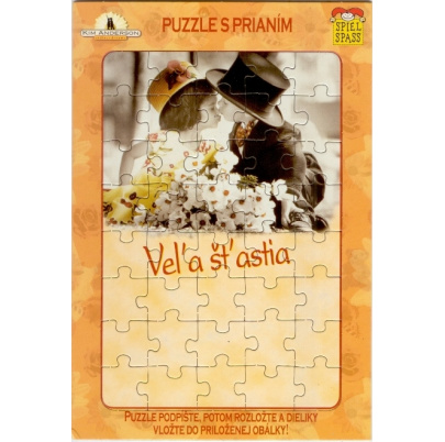 Puzzle s prianím Veľa šťastia