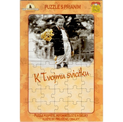 Puzzle s prianím k Tvojmu sviatku
