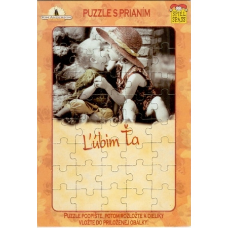 Puzzle s prianím Ľúbim Ťa