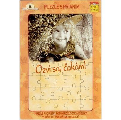 Puzzle s prianím Ozvi sa, čakám!