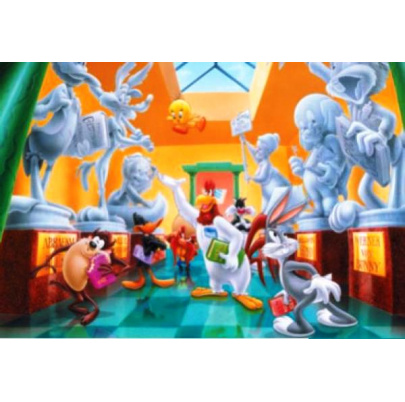 260 ks puzzle Looney Tunes v múzeu