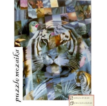 1000 ks puzzle Mozaika tiger