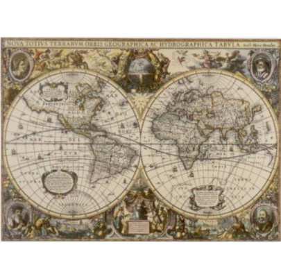 1000 ks puzzle Mapa sveta