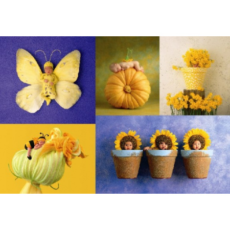 6000 ks puzzle Kompozícia modrá a žltá