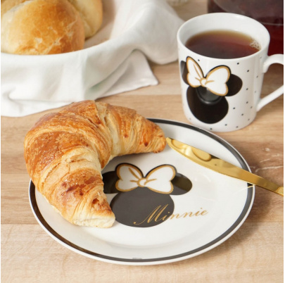 Minnie tanier 21 cm Zlaté trblietky