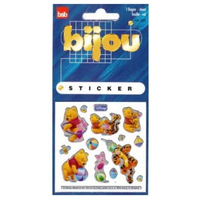 Nálepky Disney Pooh trblietavé