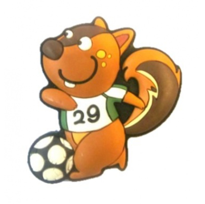 Magnetka Veverica futbalista