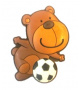 Magnetka Medveď futbalista