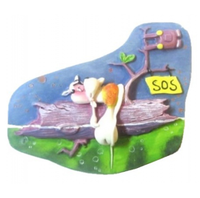 Diddl magnetka SOS