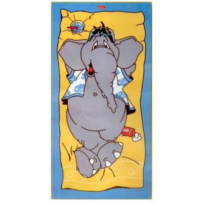 Plážová osuška Slon 70x150 cm