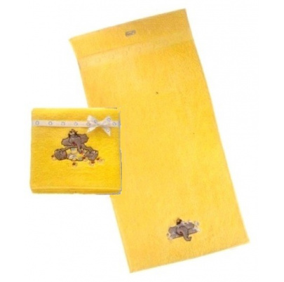 Uterák Slon žltý 50x100 cm