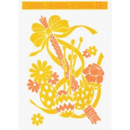 Fólia na okno žltá Korbáč