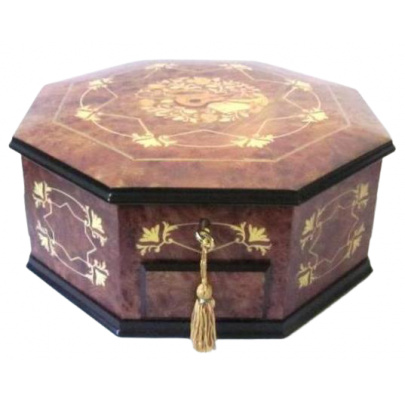 Hudobná šperkovnica Nástroj a ornamenty