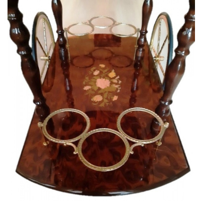 Stolík čajový okrúhly Kvetinový