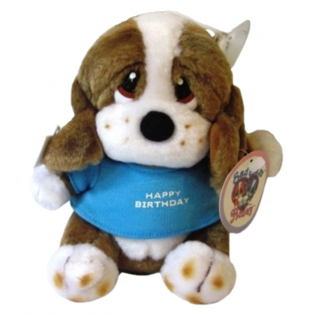 Plyšový psík Sad 14 cm Šťastné narodeniny
