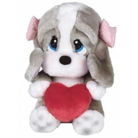 Plyšový psík Sam 23 cm So srdcom