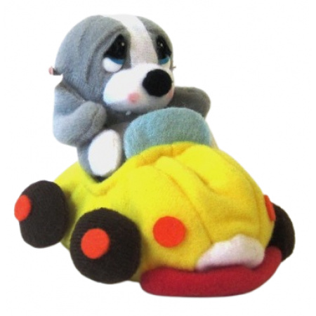 Plyšový psík Sam 7 cm V aute