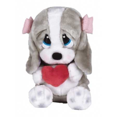Plyšový psík Sam 31 cm so srdcom