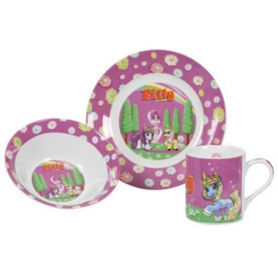 Filly Unicorn detský raňajkový set 3 kusy