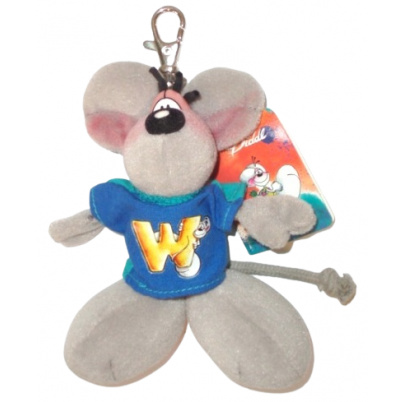 Diddl plyšová kľúčenka abeceda W