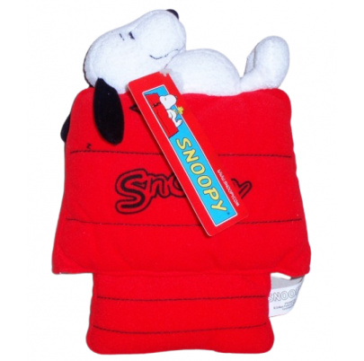 Snoopy plyš na domčeku s prísavkami