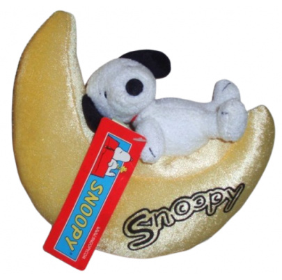 Snoopy plyš na mesiaci s prísavkami