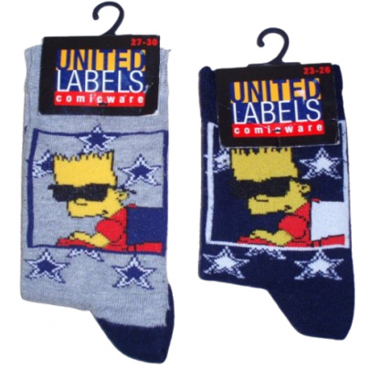 Simpsons detské ponožky 23-30 Bart
