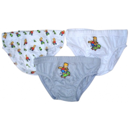 Simpsons detské slipy 98-104 Bart 3 kusy