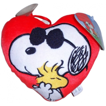 Snoopy plyšové srdce s prísavkou