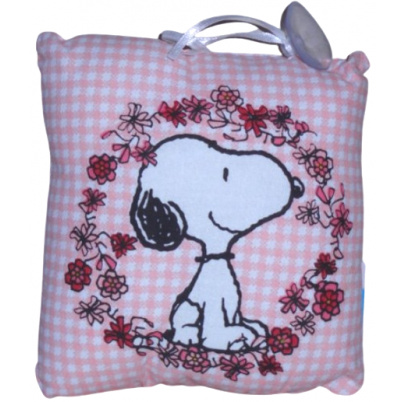 Snoopy dekorácia Vankúšik s prísavkou ružový