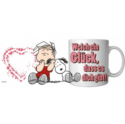 Snoopy hrnček 320 ml Aké šťastie, že existuješ!