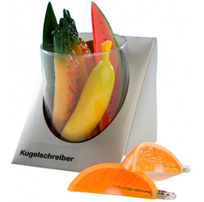 Guľôčkové pero s magnetom Ovocie