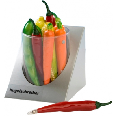 Guľôčkové pero s magnetom Zelenina