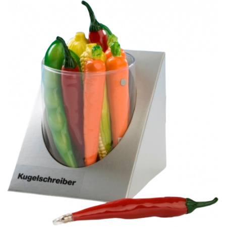 Guľôčkové pero s magnetom Zelenina