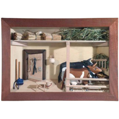 Drevená dekorácia Kravská stajňa