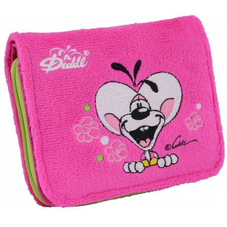 Diddl plyšová peňaženka ružová