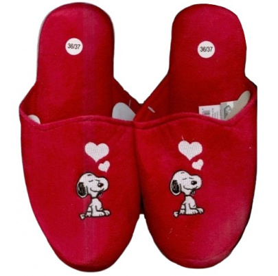 Snoopy papuče červené 36/37