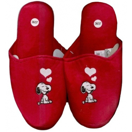 Snoopy papuče červené 36/37