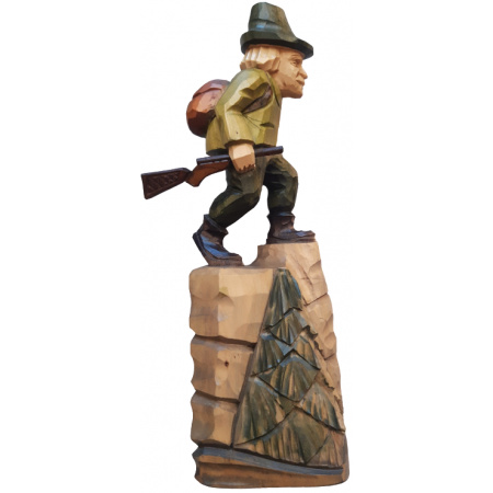 Drevená dekorácia Poľovník