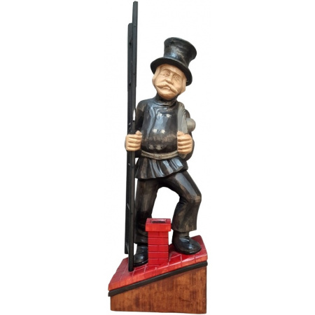 Drevená dekorácia Kominár