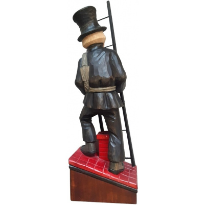 Drevená dekorácia Kominár