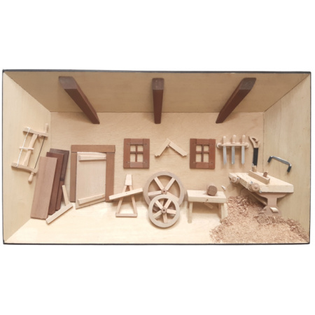 Drevená dekorácia Stolárska dielňa