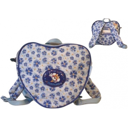 Diddl detský batôžtek modrý Srdce