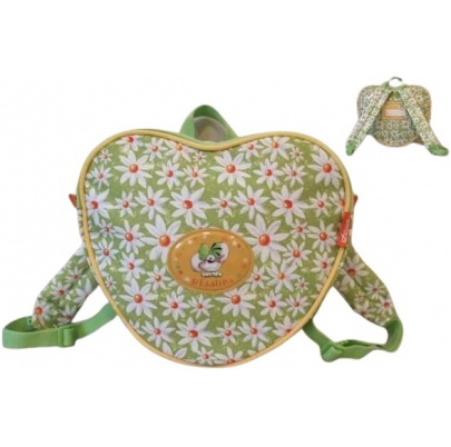 Diddl detský batôžtek zelený Srdce