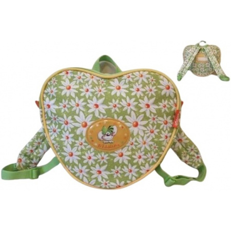 Diddl detský batôžtek zelený Srdce