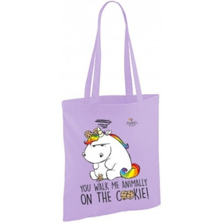 Pummel plátená taška fialová