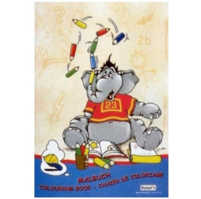 Omaľovánka A4 Slon