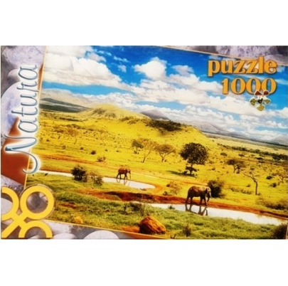 1000 ks puzzle Národný park v Keni