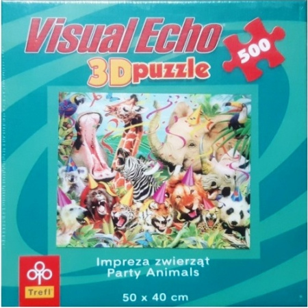 500 ks 3D puzzle Zvieracia party